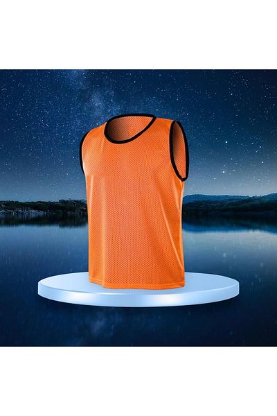 Gök Sports 10 Pieces Adult Size Perforated Training vest - Carpet and Field Use Beep