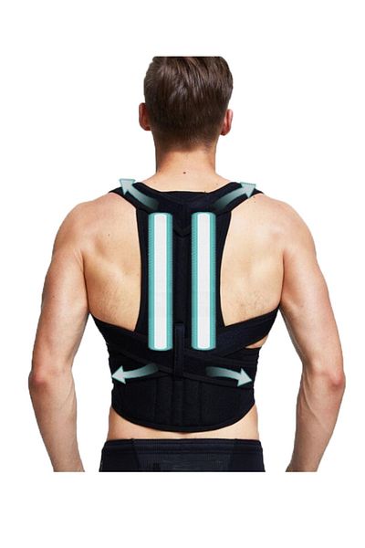 ARWEX Underwire Upright Posture Corset Shoulder Back Waist Corset Women Men Anti-Humpback Posture Corrector