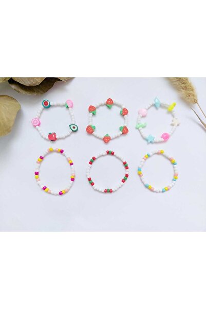 REN AKSESUAR Kız Çocuk 6'lı Bileklik Set