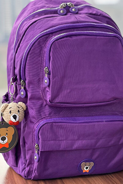 MORCA Unisex Crinkle Bear Backpack - Waterproof, 18Lt, 40X30Cm