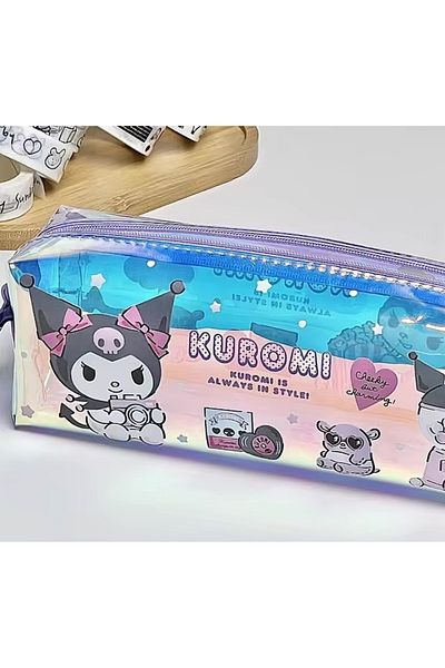 Petityu Kuromi Bright Iridescent Purple Pencil Case