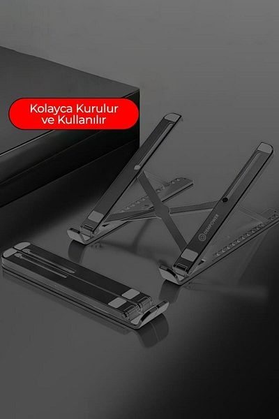 MUJGAN كمبيوتر محمول قائم قابل للتعديل + حامل هاتف