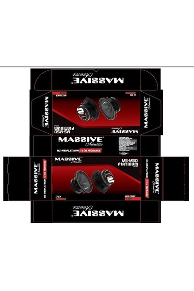 Massive M50 Platinum Özel Seri 13 Cm Direk Canavarı Midrange Net Ses Özel Bobin