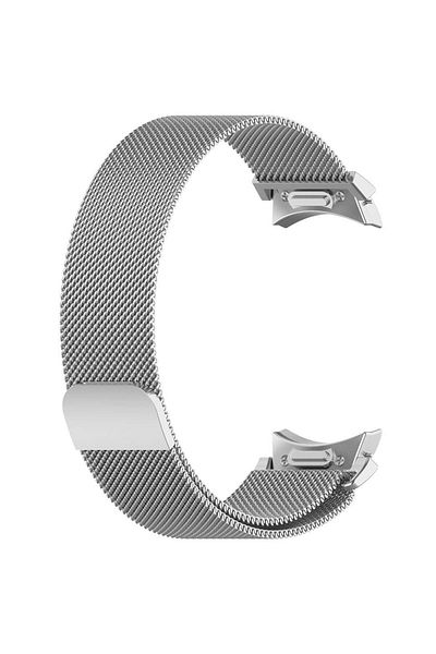 Nezih Case ساعة Galaxy Watch 4/5/6/7 Classic/Pro - متوافقة مع حزام معدني من الخيزران مقاس 40/44 ملم