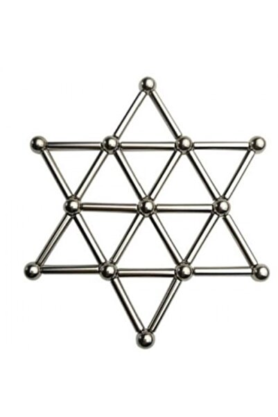 Hdg 3d Manyetik Puzzle - 16 Güçlü Neodyum Mıknatıs 5x25mm + 16 Adet Paslanmaz Çelik Bilye Stres Atıcı