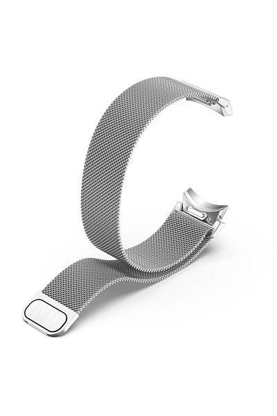 Nezih Case ساعة Galaxy Watch 4/5/6/7 Classic/Pro - متوافقة مع حزام معدني من الخيزران مقاس 40/44 ملم