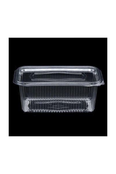 göregöre Plastic Leakproof Container 1000 Gr Cc Disposable Disposable Plastic Bowl with Lid 10 Pieces