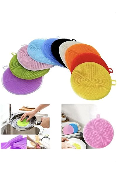 Ardinyo Practical Silicone Non-Combing Dishwashing Brush Dish Brush Pan Holder Magic