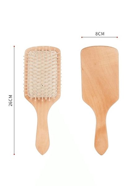 Ardinyo Wooden Hair Brush Hair Lightener Comb Professional Hair Massage Comb Influencer
