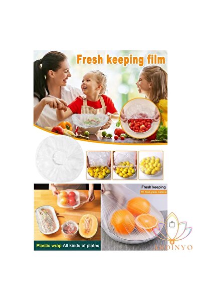 Ardinyo 50 Pieces Practical Freshness Preserving Pot and Plate Cap - Multi-Purpose Food Cap with Lid