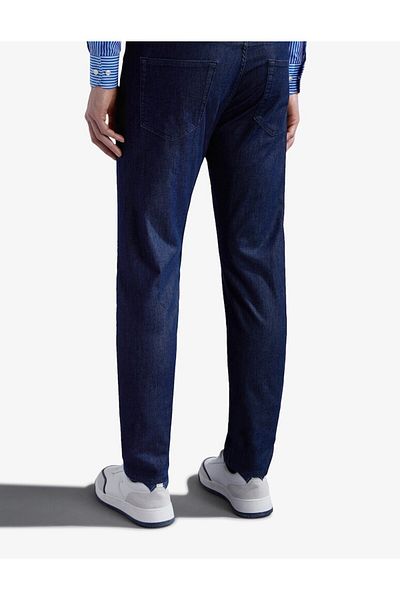 PAUL&SHARK Navy Blue Jeans - Men, Straight Model, Regular Waist C0p4020-003