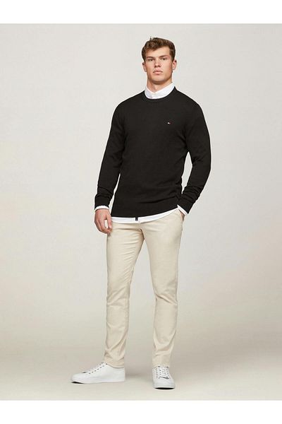 Tommy Hilfiger men's BeiGe Trousers - PocketeD, LonG LenGth, ButtoneD, Daily Use, MW0MW26619-ACI