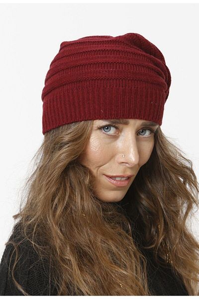 Vemod Knitwear Knitted Beanie Neck Collar - Claret Red