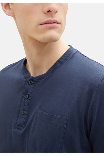 Tom Tailor T-Shirt Kurzarmshirt Henley