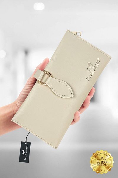 Frank Martin Lion Women's Portfolio - Handbag with Phone, Paper, Money and Coin Compartment