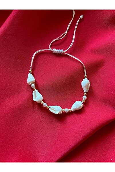 Gigi Deniz kabuklu incili ipli bileklik