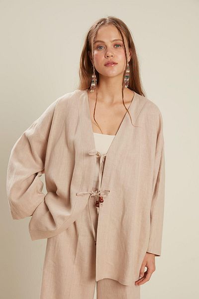 Manuka KIMONO AUS LEINEN NATUR