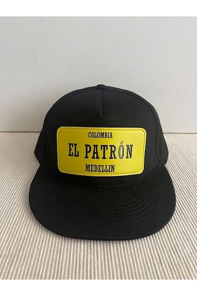 CosmoOutlet Columbia Medellin Slogan Unisex Black Hip Hop Cap - Detachable Bench Logo