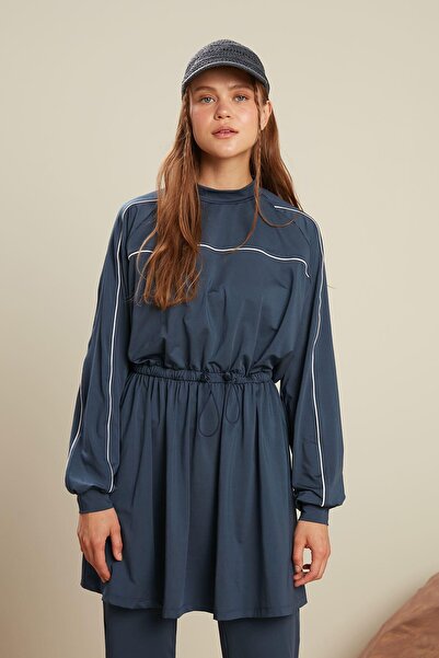 Manuka 3 részes fürdőruha szett csővel, sötétkék