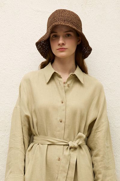 Manuka Brauner Strohhut
