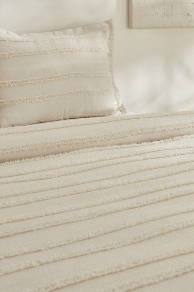 Karaca Home Arlina Bold Bej Çift Kişilik Yatak Örtüsü