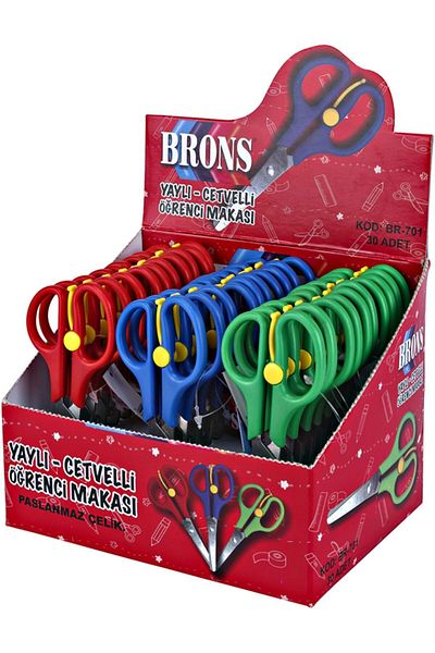 Brons Br-701 School Scissors with Spring