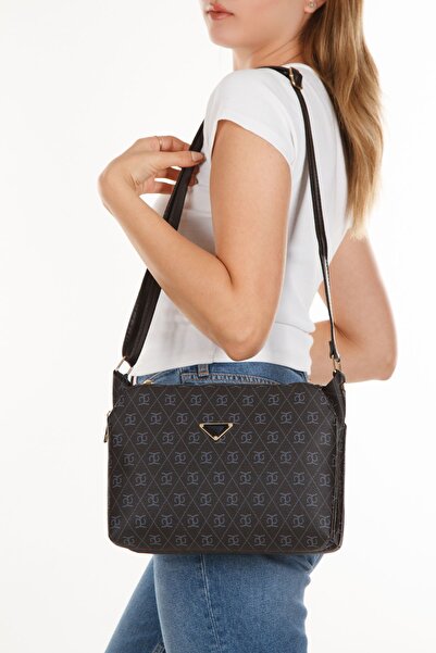 NEWISH POLO ACCESSORIES Geantă de umăr tip crossbody cu trei compartimente, c...