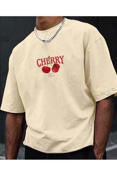 Elvino Cherry Red Bomb Oversize Unisex Trend Tshirt