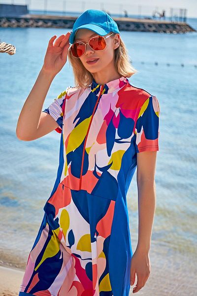 Marina Costum de baie Saks cu model semiînchis - M2371