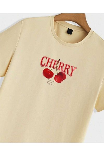 Elvino Cherry Red Bomb Oversize Unisex Trend Tshirt