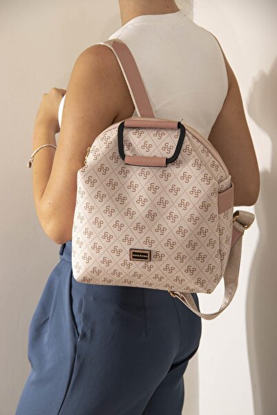 Silver Polo Pembe - Somon SP771 Kadın Sırt Çantası