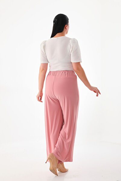 KIRIŞIK Plus Size Lycra Sendy Fabric STRETCH COMFORTABLE FABRIC PANTS 3076