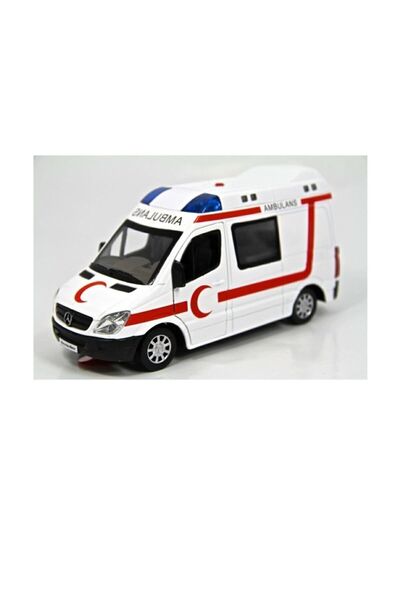 Vardem Işıklı Sesli Metal Ambulans Çek Bırak Özellikli 1:32
