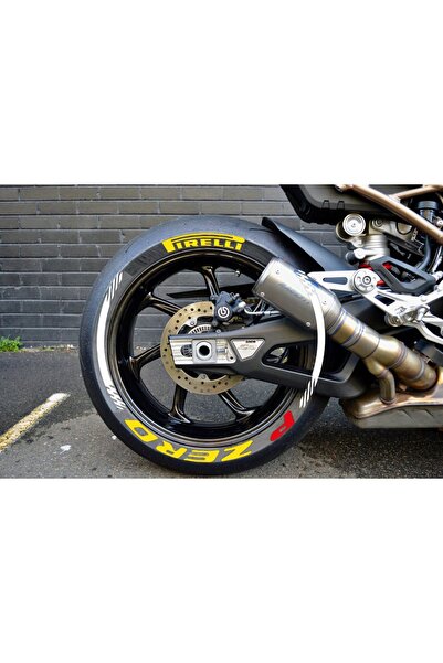 bombtire Pirelli P Zero 2.5 Cm Yellow Motorcycle and vehicle Rubber Strip Pro...