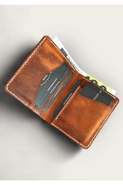 Safir Leather Δερμάτινο πορτοφόλι Babil Special Brown