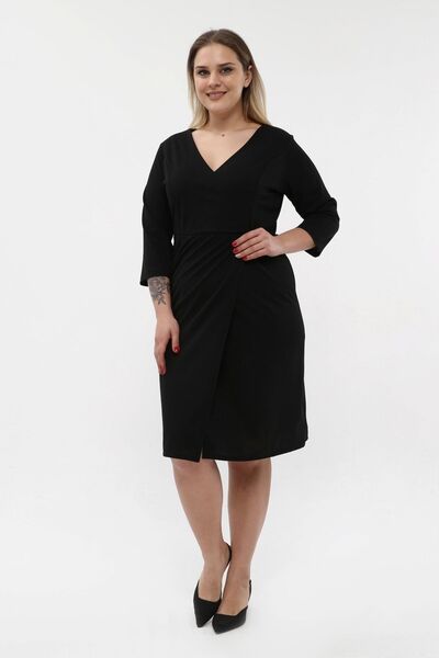 KIRIŞIK Εύκαμπτο υφασμάτινο βραδινό φόρεμα μίντι