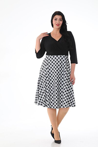 KIRIŞIK ROCHIE DE DĂME CU GULER LA DOUĂ PIESE, LUNGIME MIDI