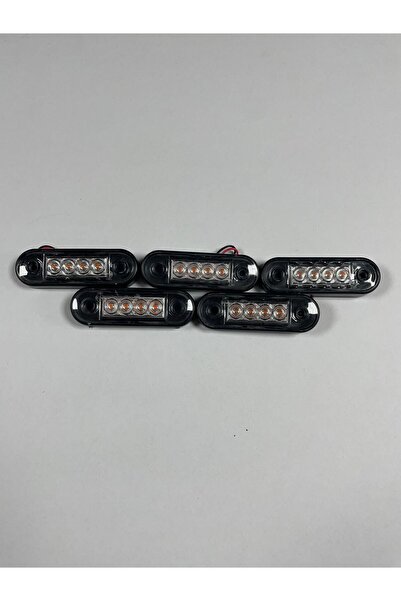 EMYA 24 Universal Fristom Tip Beyaz Cam Amber Led Dekoratif Aydınlatma 5 Adet 12-24 V