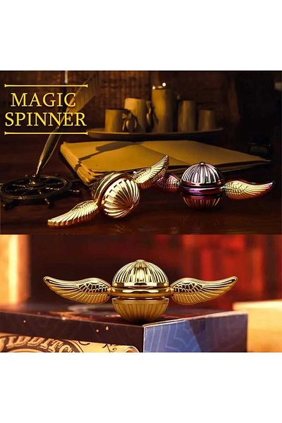 LRS STORE Harry Potter All Metal Stress Wheel - Gold Color Snitch Game Ball Fidget Spinner