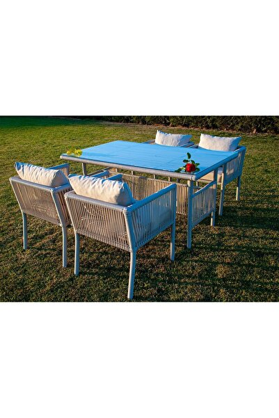 VAVRATTAN Shangai Rattan Yemek Takımı Keten