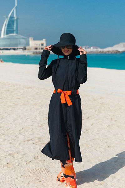 Marina Hijab Swimsuit M2311 - Μαύρο, Πλήρως Κάλυμμα