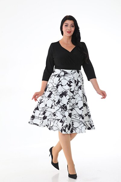 KIRIŞIK ROCHIE DE DĂME CU GULER LA DOUĂ PIESE, LUNGIME MIDI