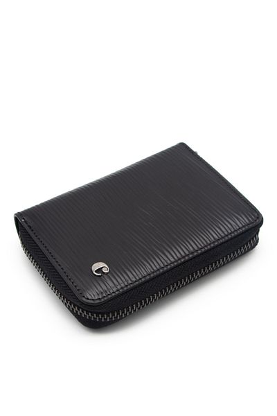 Cacharel A.shellUnisexBlack Leather Wallet - 24375a3k