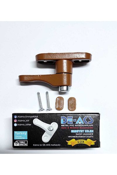 Bijutek Pvc Door Window Pimapen Balcony Door Child Safety Lock Burglar Security Knob Latch Metal (1)