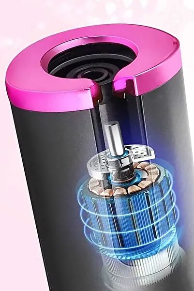 TechnoStation Automatic Curly Hair Styling and Straightening Machine - Hair Curler, Cordless