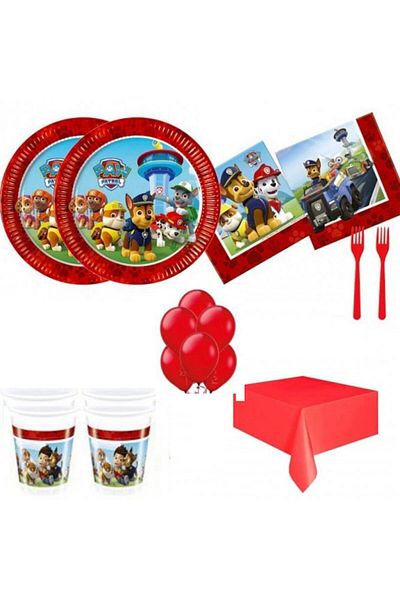 Hayaller Dükkanı Paw Patrol Birthday Economical Table Set for 8 People
