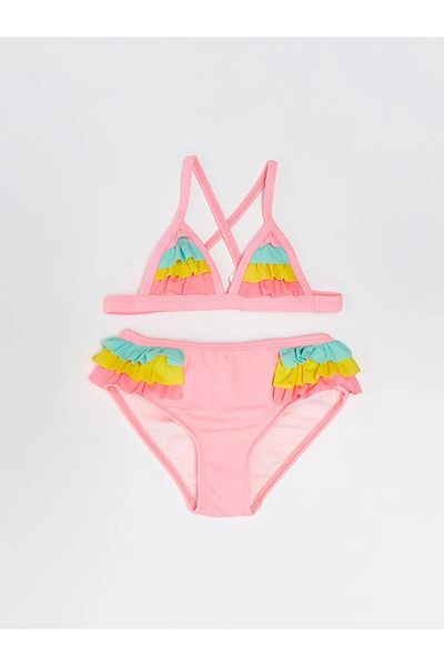 LC Waikiki Σετ μπικίνι μωρού Lcw Flexible Fabric Baby Girl