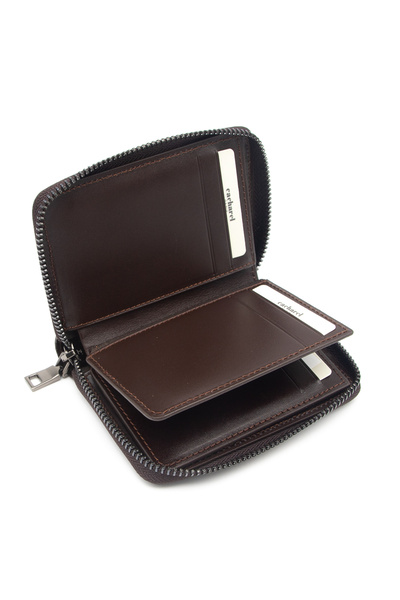 Cacharel Unisex Καφέ Δερμάτινο Πορτοφόλι - A.Shell Model 24375A4K