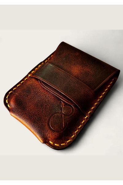 Safir Leather Ιταλική δερμάτινη θήκη για κάρτες Frisco