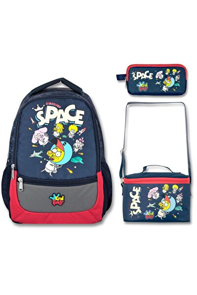 Famebag Kral Şakir Space - Σετ τσάντας δημοτικού και γυμνασίου, τσάντα μεσημε...